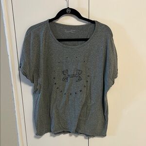 Under Armour Women's Heather Gray Short Sleeve Tee